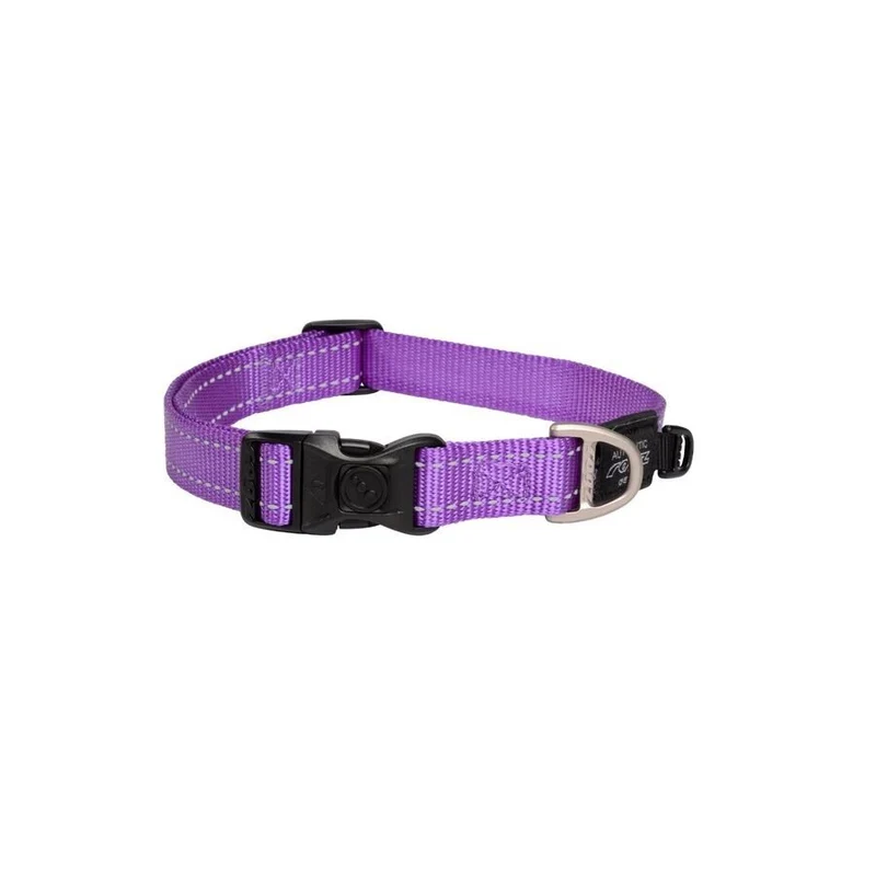 Collar Para Perro, Modelo Classic De Rogz Color Lila. Talla Xxl (63-70kg)