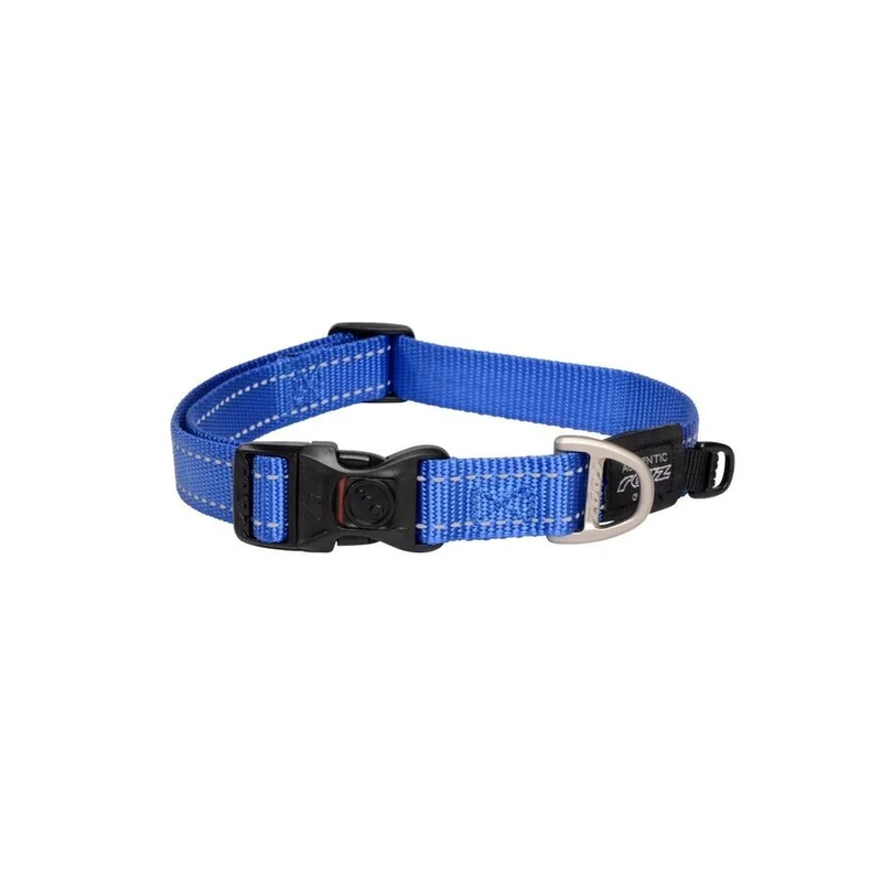 Collar Para Perro, Modelo Classic De Rogz Color Azul. Talla Xxl (63-70kg)