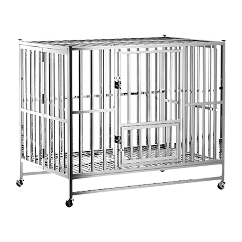Jaula Grande Plegable Para Perro/mascota Grande De Acero Inoxidable Fácil De Montar Para Un Transporte Cómodo Jowy