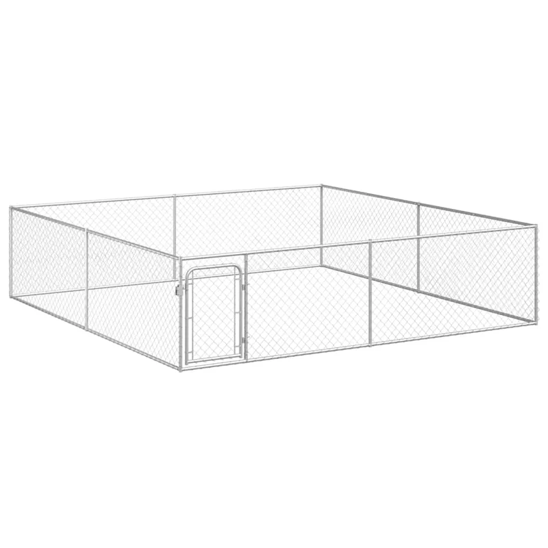 Perrera De Exterior De Acero Galvanizado 4x4x1 M