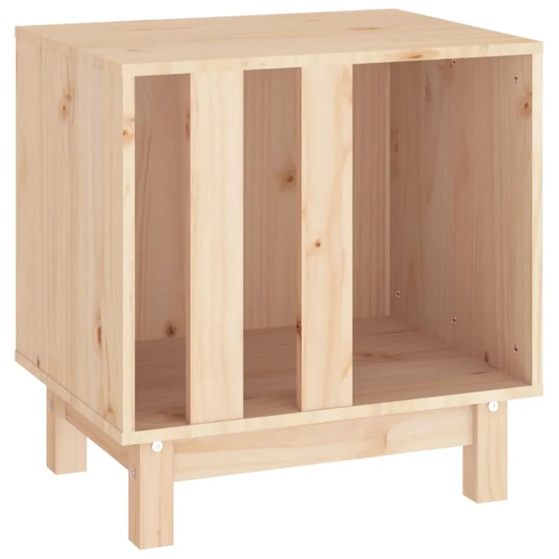 Caseta Para Perros Madera Maciza De Pino 50x40x52 Cm