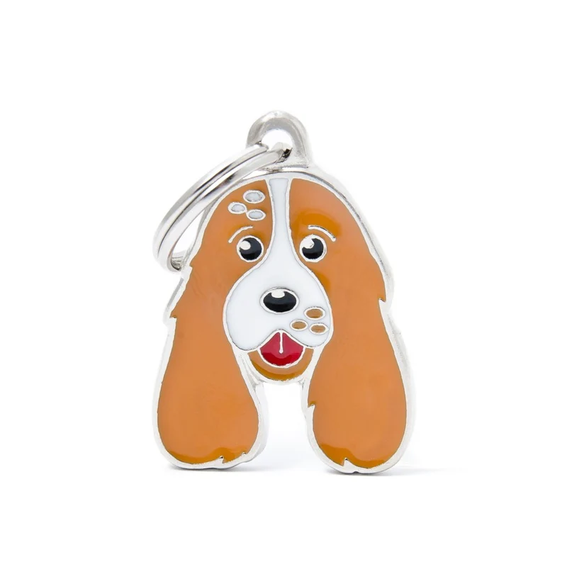Placa ID en Forma de Cocker Spaniel Ingles para Perros