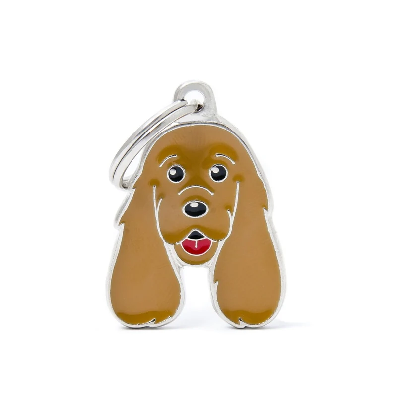 Placa ID en Forma de Cocker Spaniel para Perros