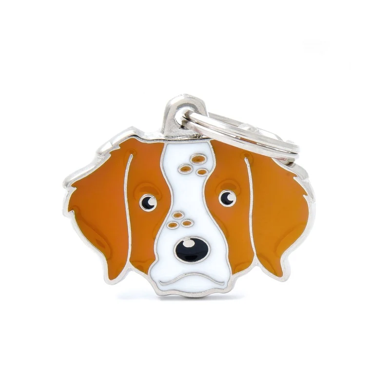 Placa ID en Forma de Brittany para Perros