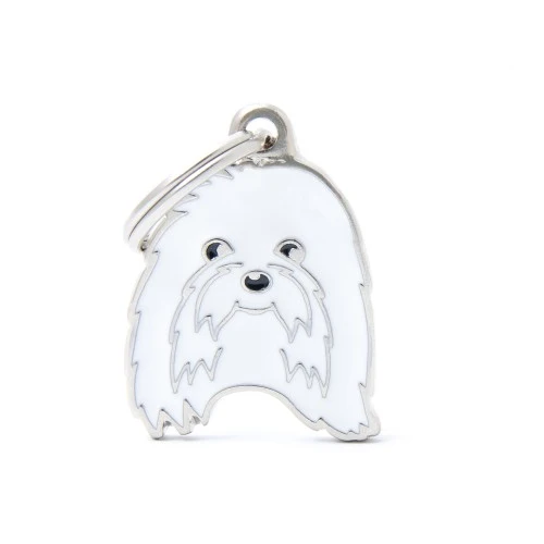 Placa ID en Forma de Maltes para Perros