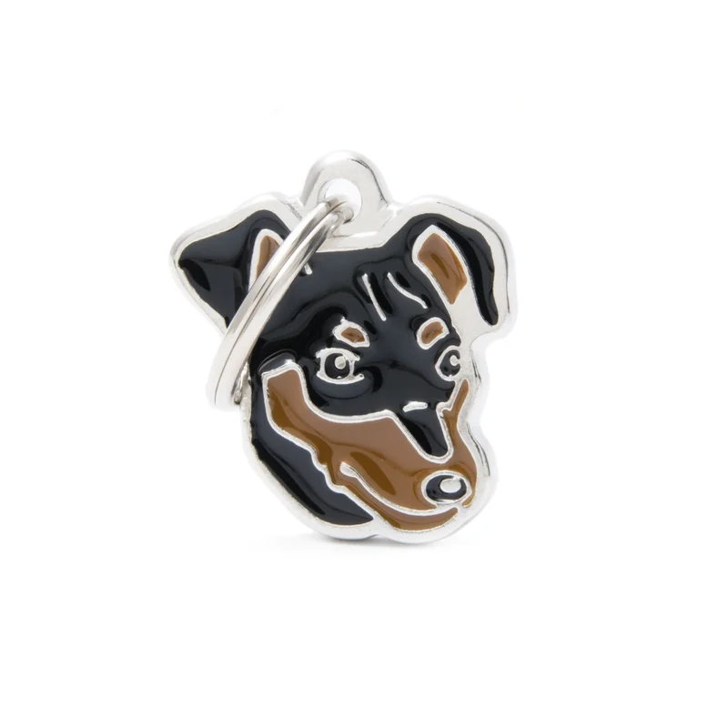 Placa ID en Forma de Pinscher para Perros