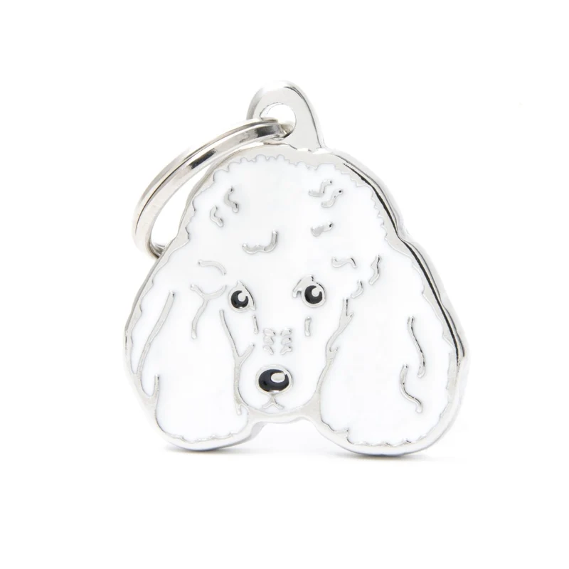 Placa ID en Forma de Poodle para Perros