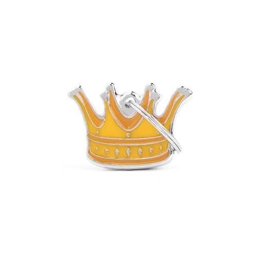 Placa ID en Forma de Corona para Perros