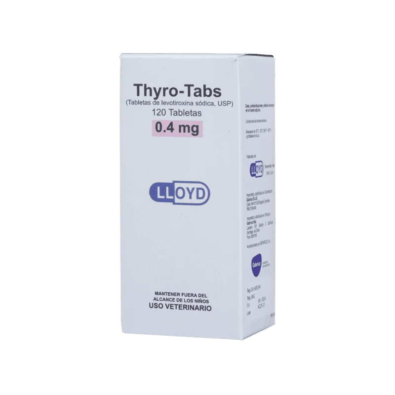 Thyro-Tabs Perros 0.4 mg 120 Tabletas