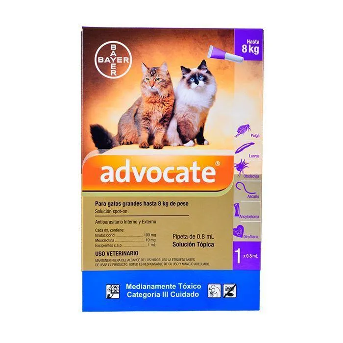 Advocate Gatos (Hasta 8 Kg)