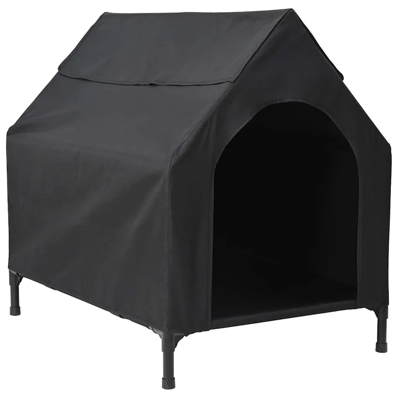Casa Para Mascotas Manual Negro 90 X 65 X 83 Cm Acero