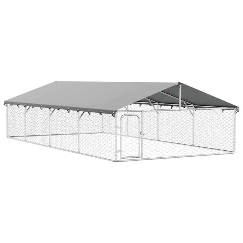 Perrera De Exterior Con Tejado 600x300x150 Cm