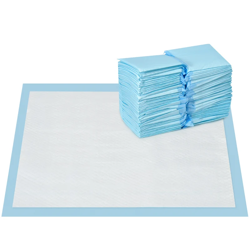 Pawhut Empapadores Para Perros 100 Unidad 45x60 Cm Diseño De 6 Capas Azul