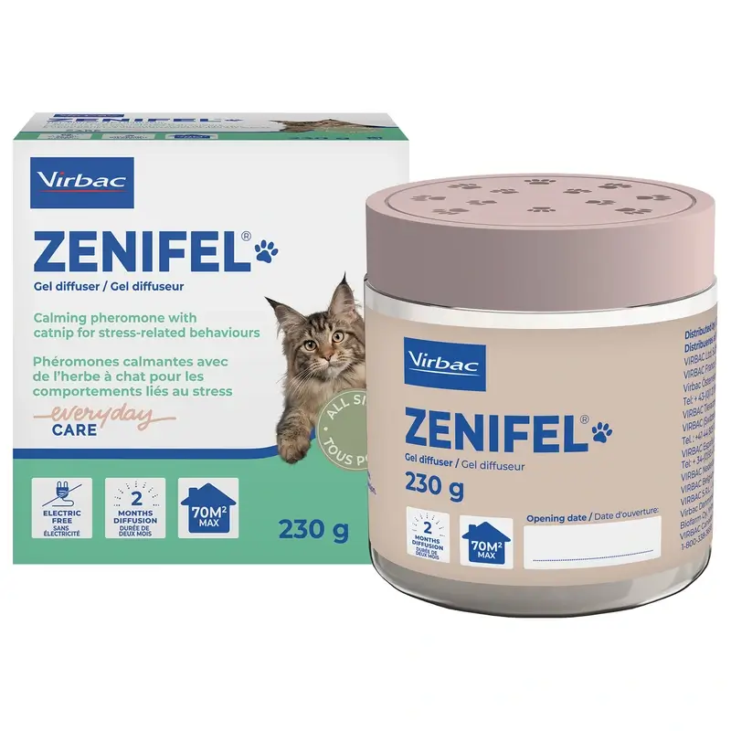 Virbac Zenifel Gel Difusor Gatos, 230 gr