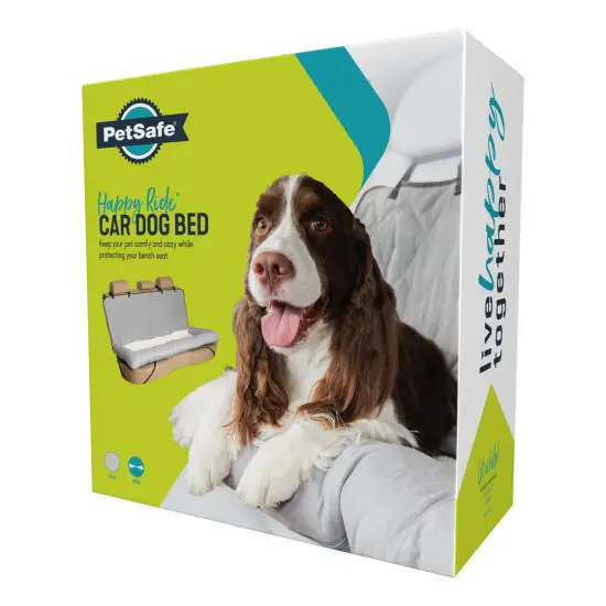 Cama para Perros Happy Ride® en el Coche - Cobertura Completa - Viajes Placenteros y Asientos Protegidos"