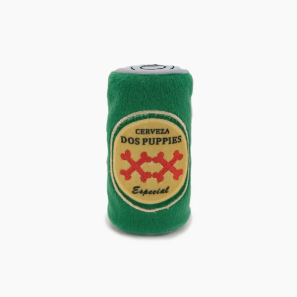 Peluche en Forma de Cerveza Dos Puppies - Squeakie Can de ZippyPaws