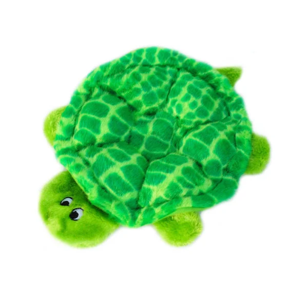 Tortuga Redonda de Peluche con 7 Squeakers - Squeakie Crawler de Zippy Paws