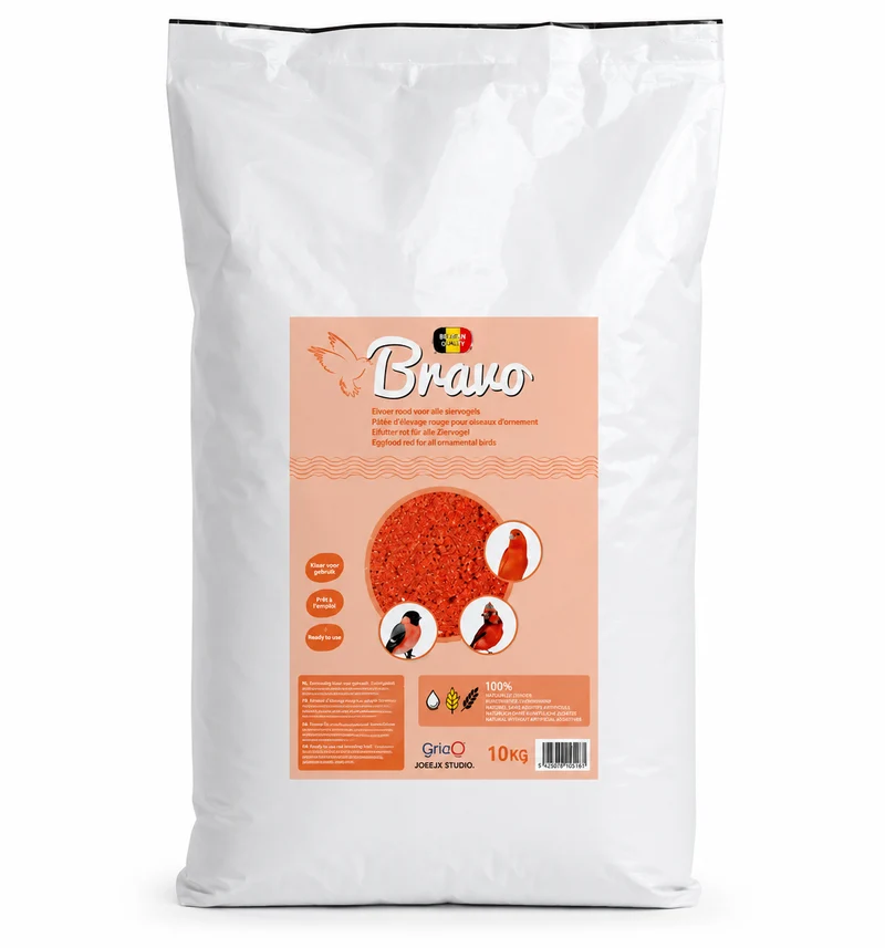 Alimento semihúmedo Bravo Red Egg 10 kg - Bird-X