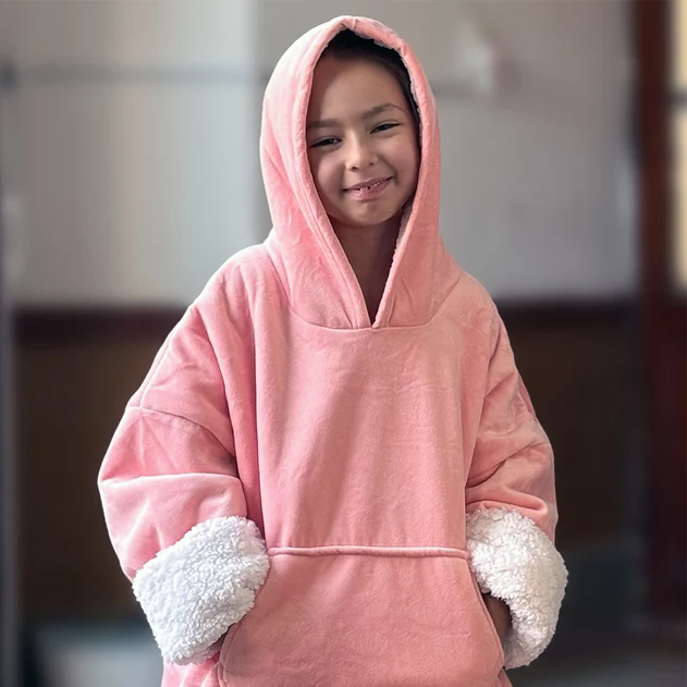 Hoodie Niños Polar con Capucha Marca Wilma