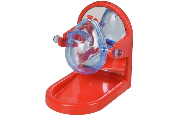 Dispensador de caramelos con forma de pájaro Hércules y flamenco rojo