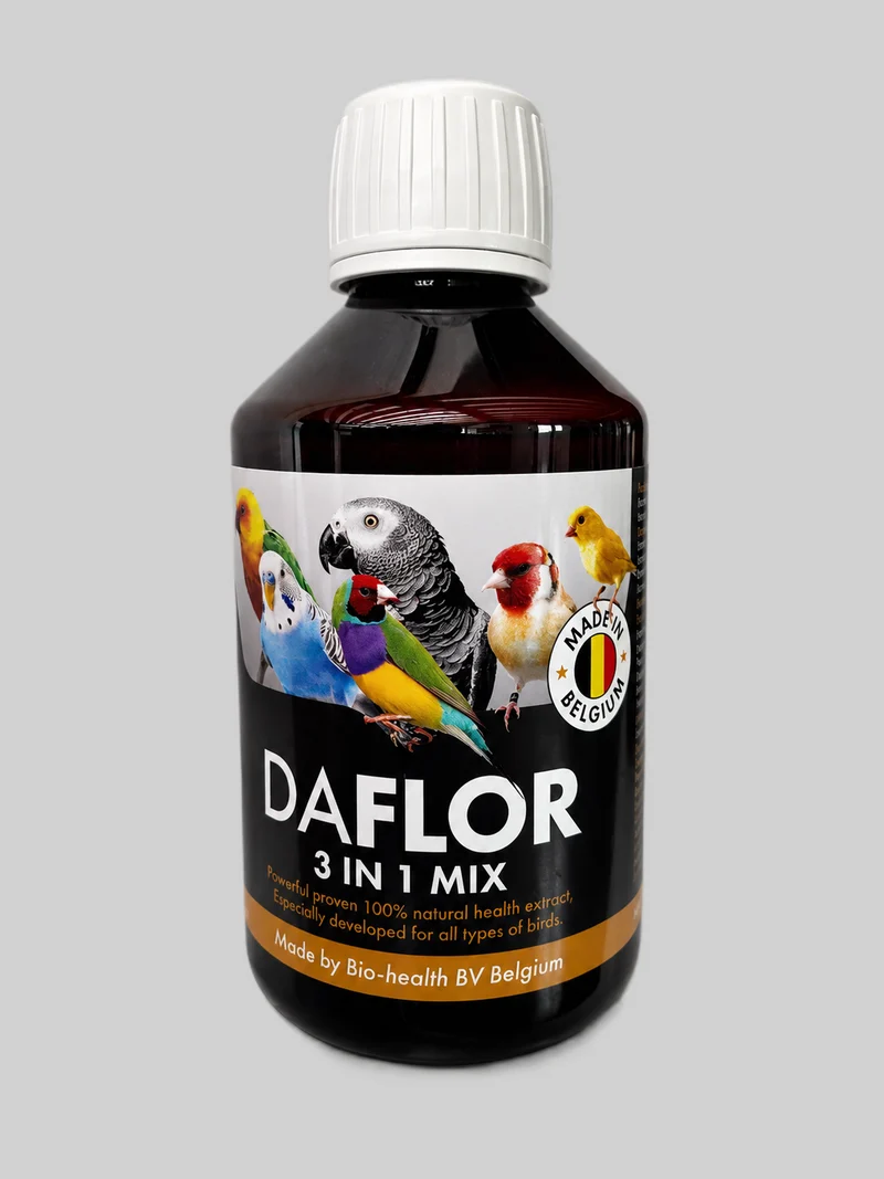 Nuevo Daflor 3 en 1 Mix 250 ml - Para pájaros - Sin ajo