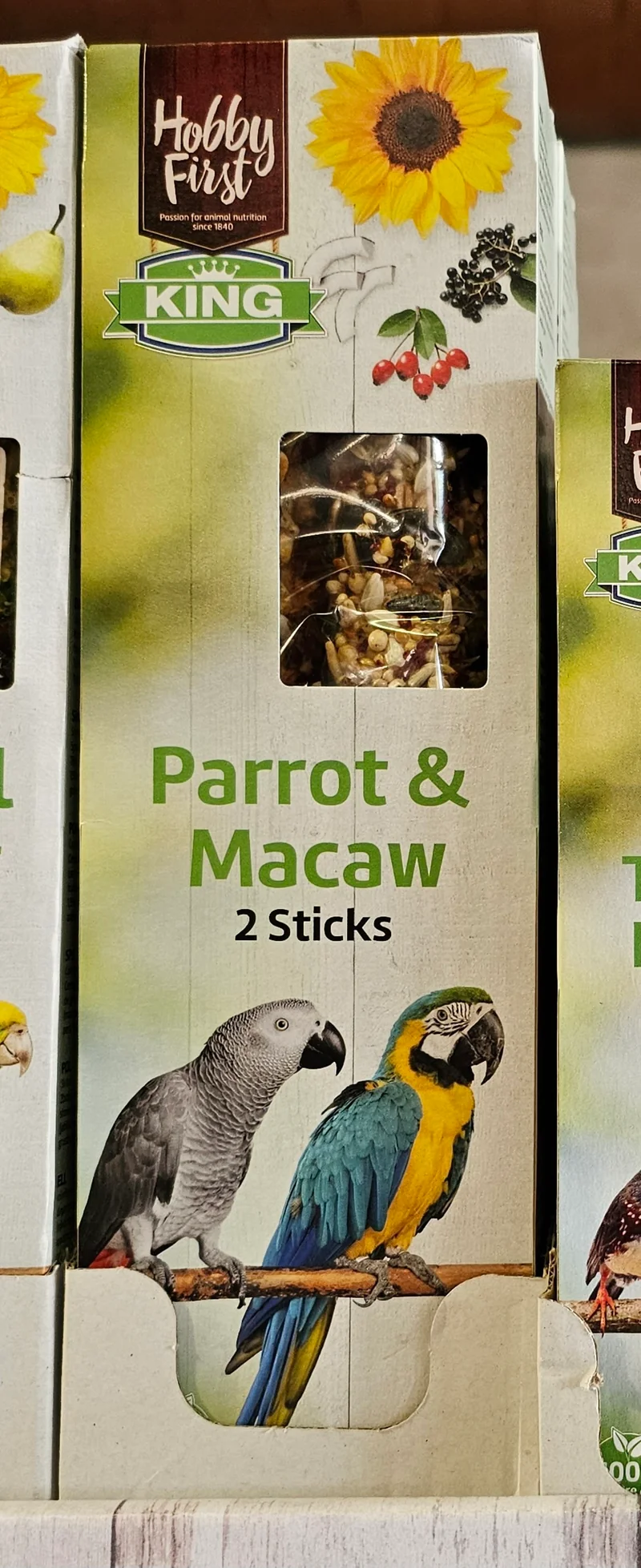 Hobby First King Sticks L Parrot & Macaw Fruit 180 gr