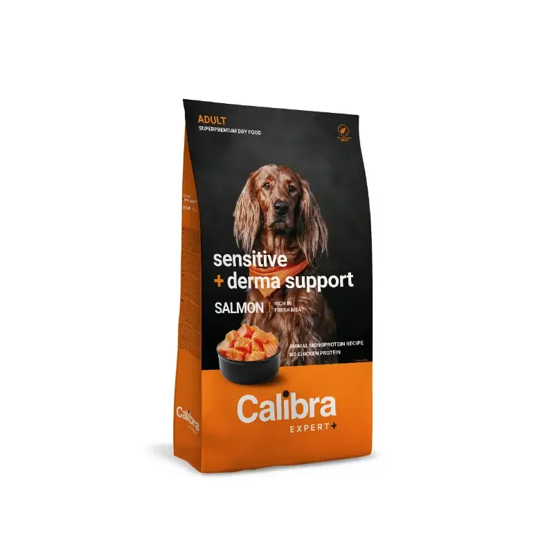 Calibra Dog Expert+ Adult Sensitive & Derma Supp. Ração 750G