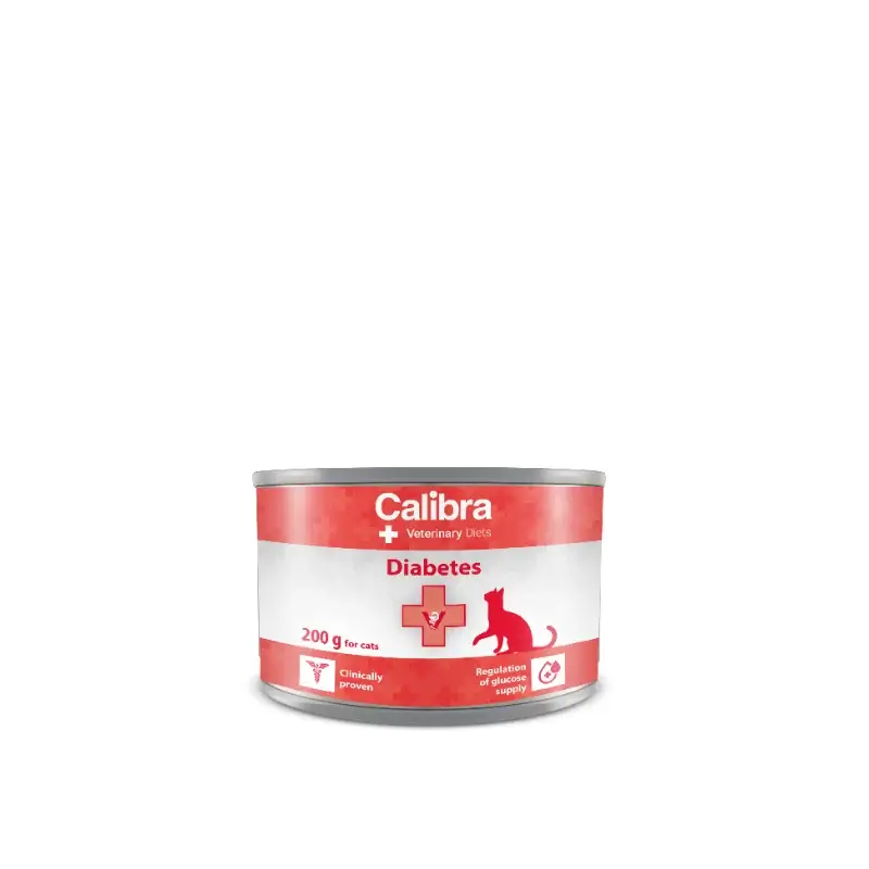 Calibra Vet Diet Alimento húmido para gatos com diabetes 6X200Gr