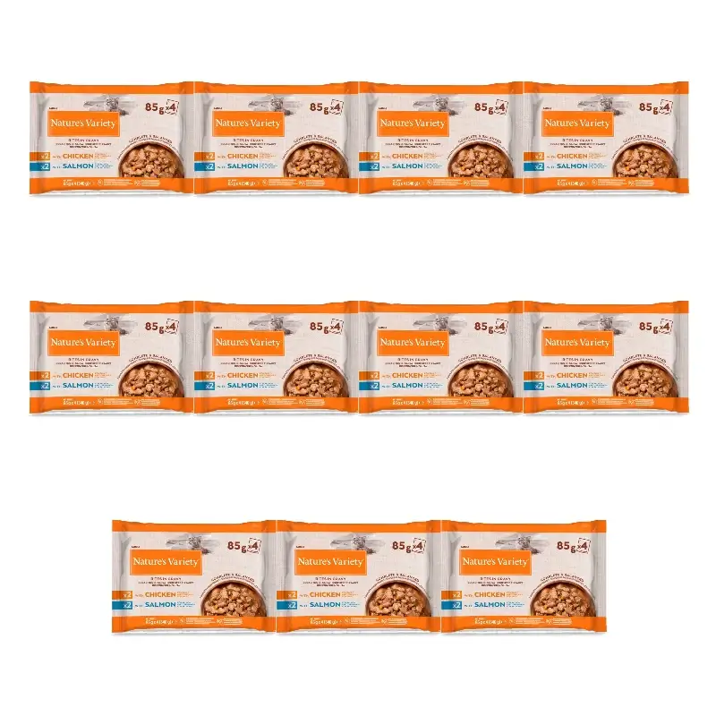 Nature's Variety Nv Cat Wet Food with Chicken/Salmon Sauce, 11 x 340 g