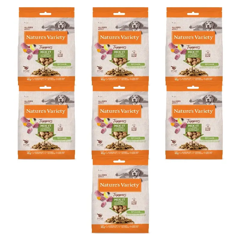 Nature's Variety Freeze-Dried Dog Treats, With Lamb, Natural, 7 x 40 g