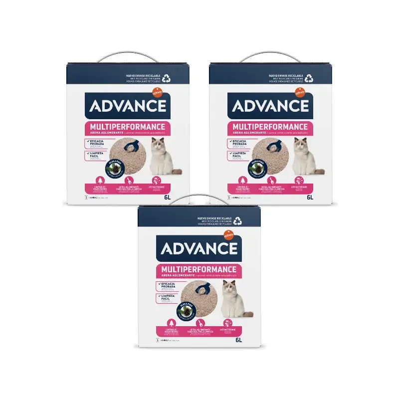 Advance Cat Accessory, Cat Litter, 3 x 6 l