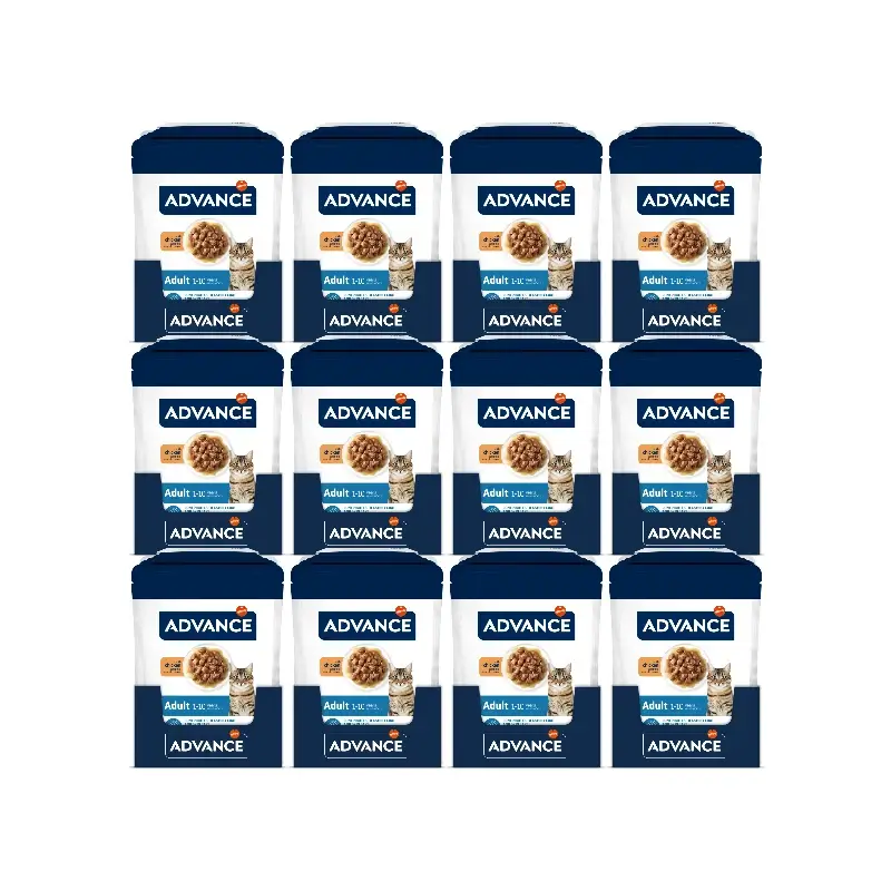 Advance Wet Cat Food with Chicken, 12 x 85 g