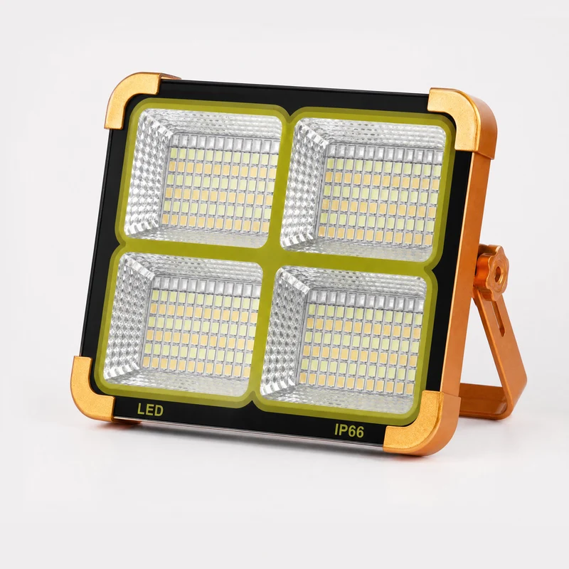 Linterna Foco Panel Solar de 1250 mah Recargable IP66