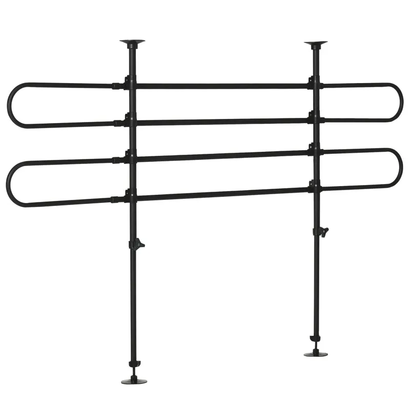 Pawhut Separador De Coche Para Perros Ajustable En Ancho Altura 87-135x60-105 Cm
