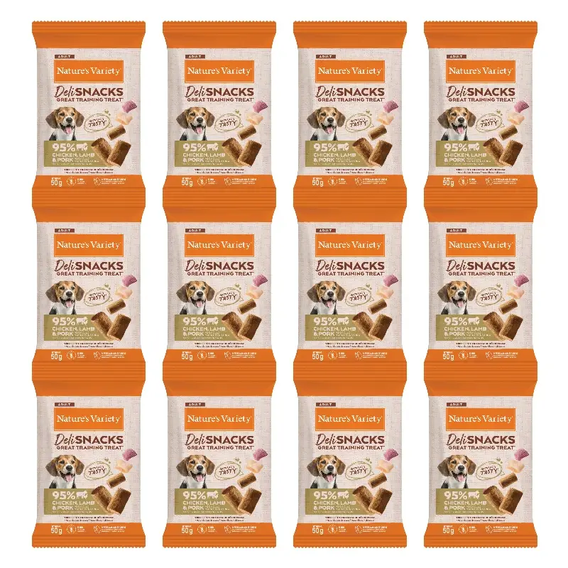 Nature's Variety Dog Snacks, With Chicken, Lamb and Pork, Natural, 12 x 50 g
