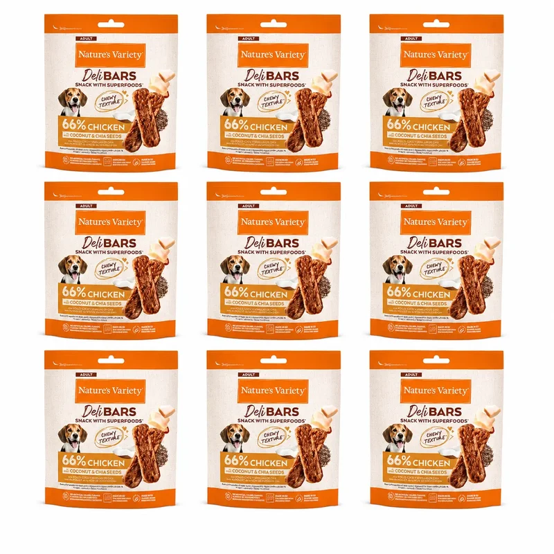 Nature's Variety Snack Nvd Delibars Spfood Snacks Chicken 0.070 kg, 9 x 70 g