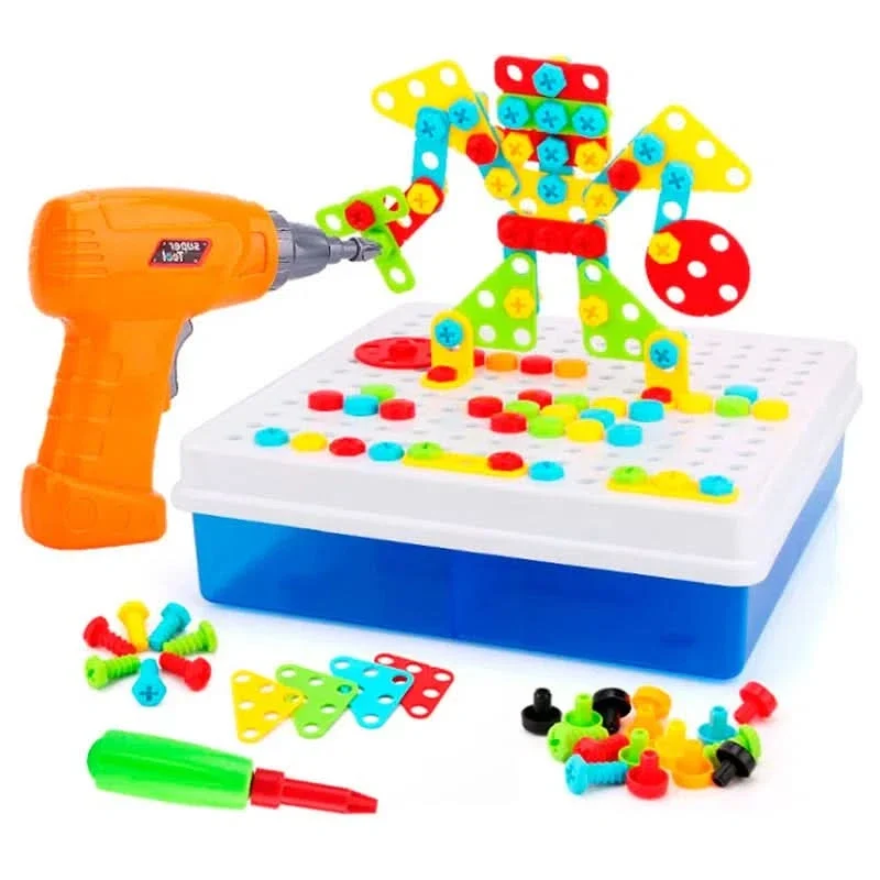 Set Creativo con Taladro y Tablero Didactico