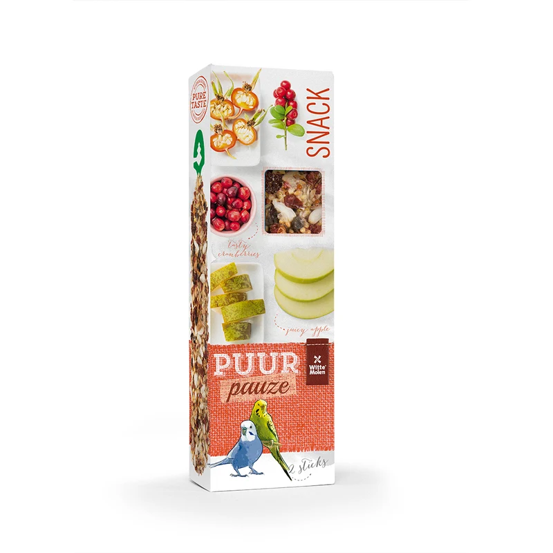 Pure break sticks perico manzana y rosa mosqueta