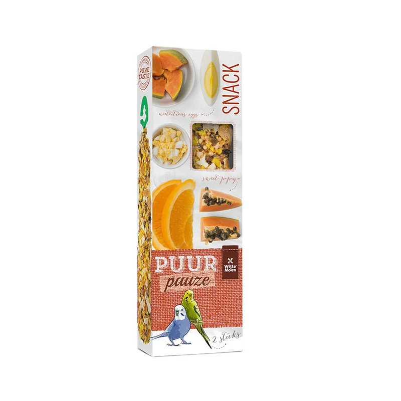 Pure break sticks periquito papaya & naranja