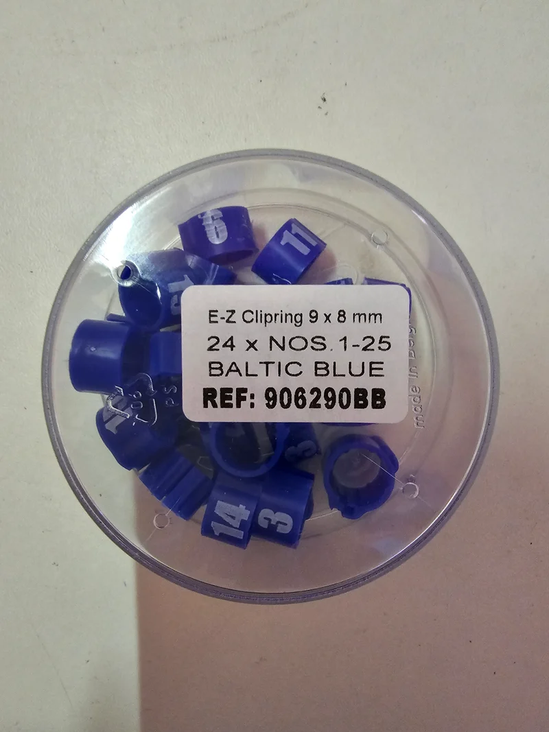 Anillos EZ Click (9 mm) con números (1-25)