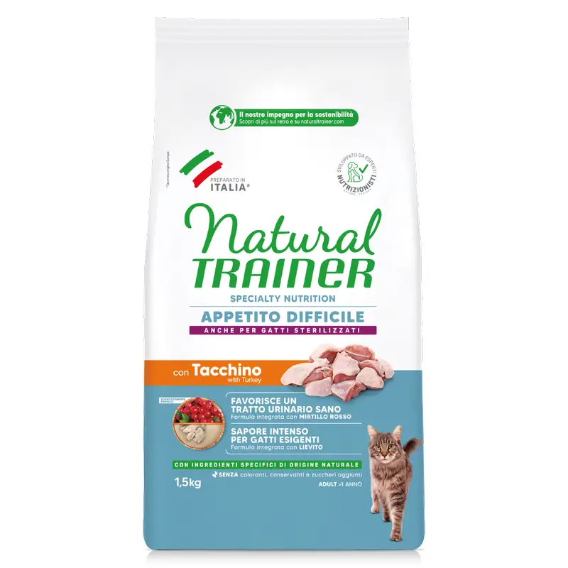 Natural Trainer Cat Food, With White Meat, Superpremium, 1.5 kg