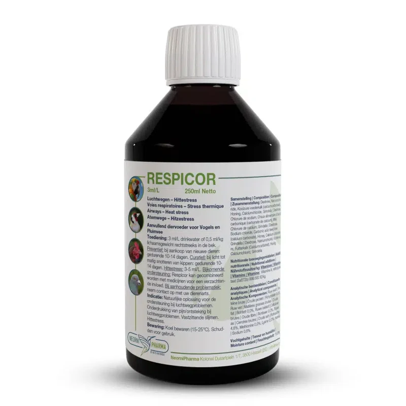 Respicor 250 ml (Tracto respiratorio y estrés por calor) - Neornipharma