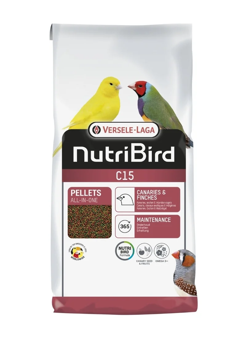 Alimento de mantenimiento para canarios Nutribird C15 10 kg (sustituto de Perle Morbid) - Comida para pájaros