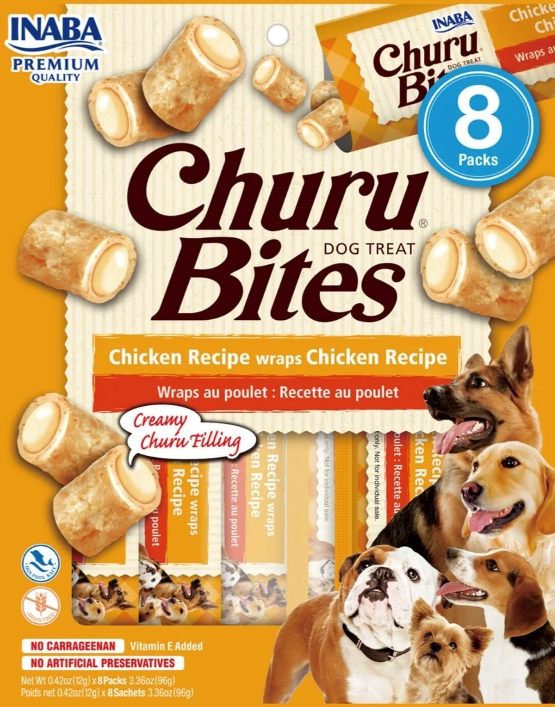 Churu Bites Dog Treat Pollo 8 Paquetes