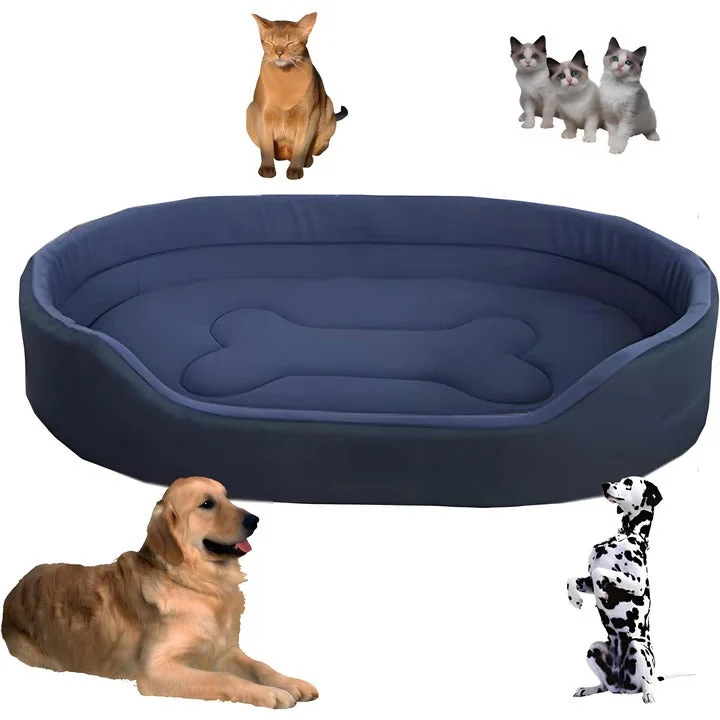 Dog bed with removable, washable cover