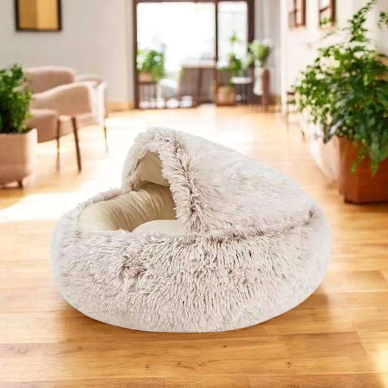 Soothing bed for cats and dogs