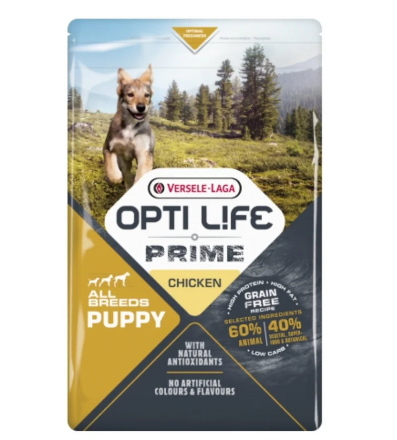 Opti Life Prime Puppy All Breeds (Grain Free) Pollo 12,5 kg - Versele Laga