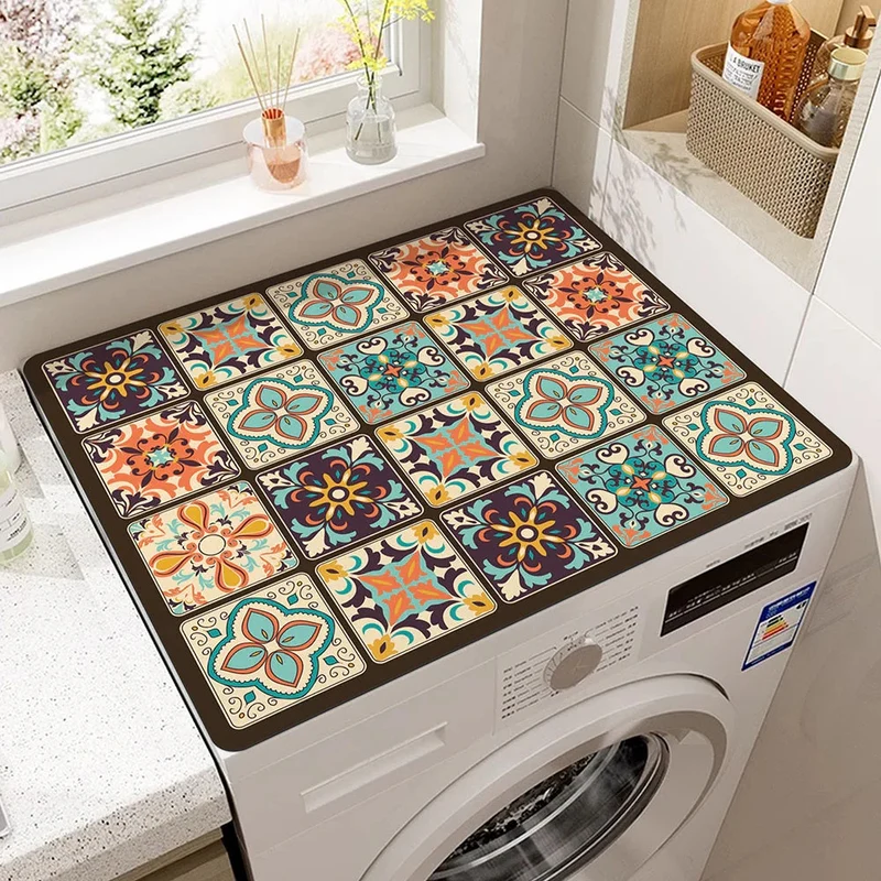 Protective absorbent microfiber mat for household appliances