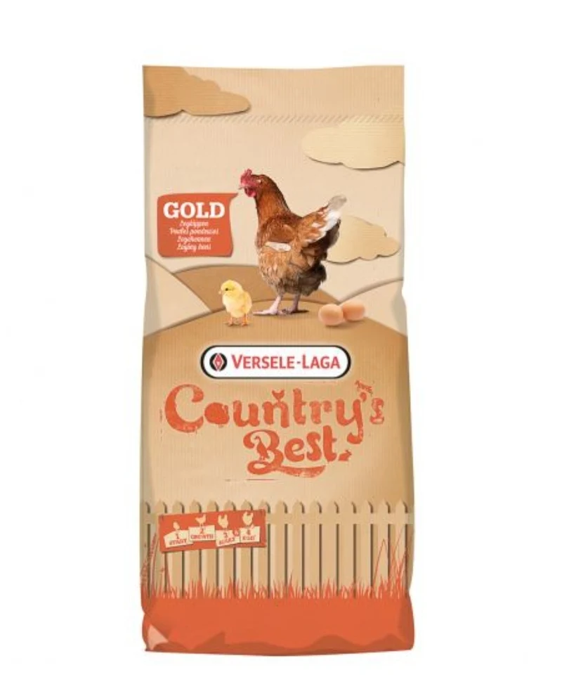 Country's Best Gold 4 Gallico Pellet Laying Pellet - Alimento para pollos - 20 kg desde el 1er huevo