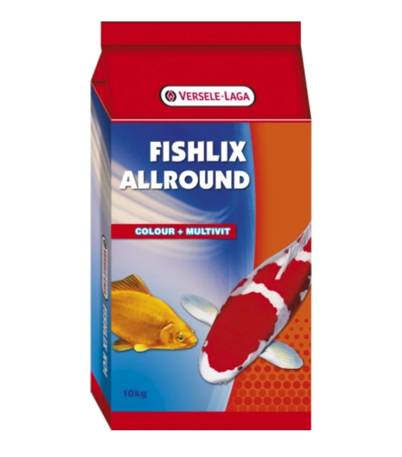 Fishlix Allround 10kg - Tricolor Mezcla Granulada Para Peces De Estanque